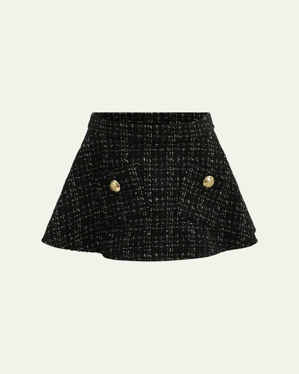 Girl's Pheobe Boucle Mini Skirt, Size 8-14